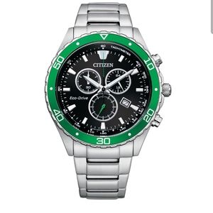 Citizen Eco-Drive Brycen 43mm Men's Chronograph Sport Watch - Silver/Green/Black